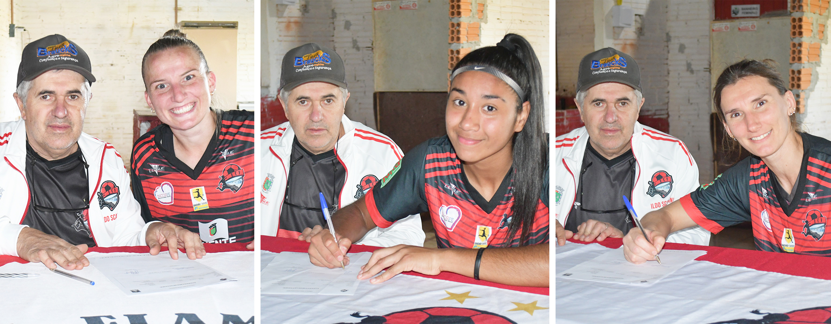 Capa Atletas assinam primeiro contrato profissional com as Gurias do Yucumã