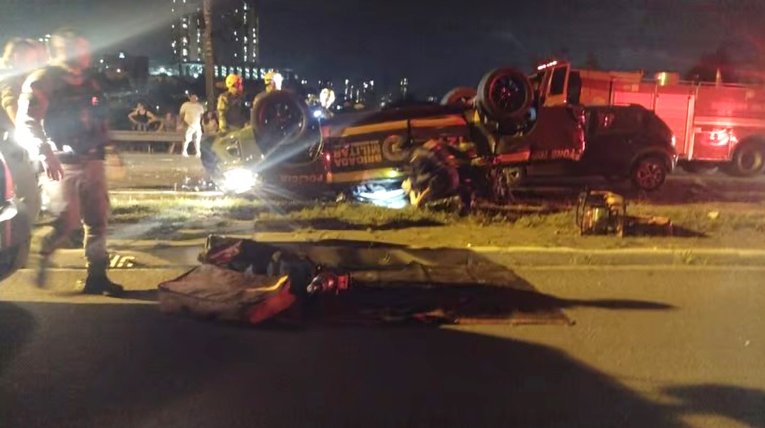 Capa Acidente com viatura deixa dois policiais mortos e dois feridos
