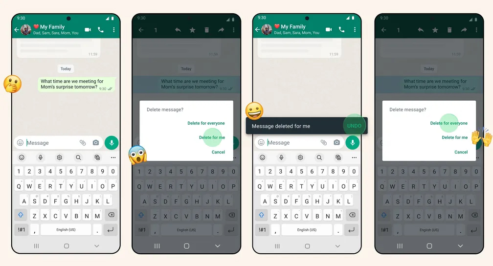 Capa WhatsApp permite recuperar mensagens apagadas por engano