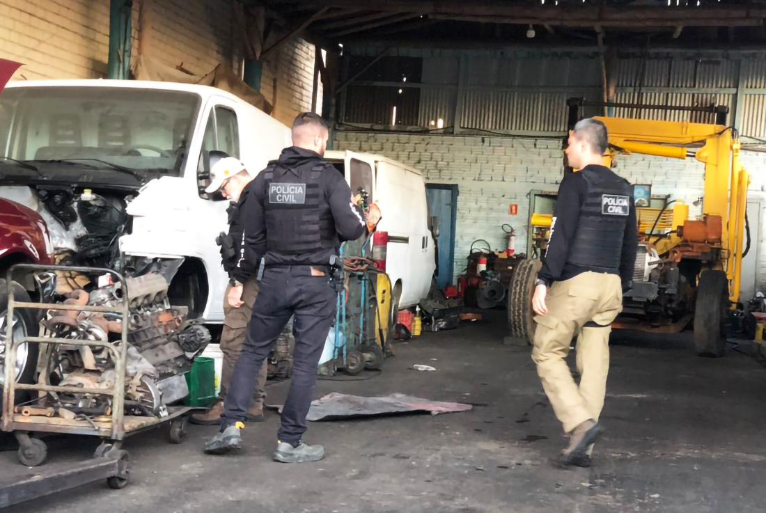 Capa Operação Garra combate crimes de furto, receptação, adulteração, desmanche, comercialização e extorsão envolvendo caminhões