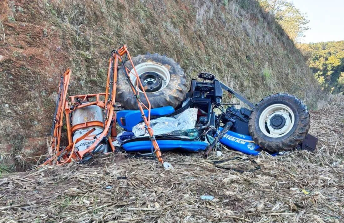 Capa Agricultor morre após trator cair em barranco