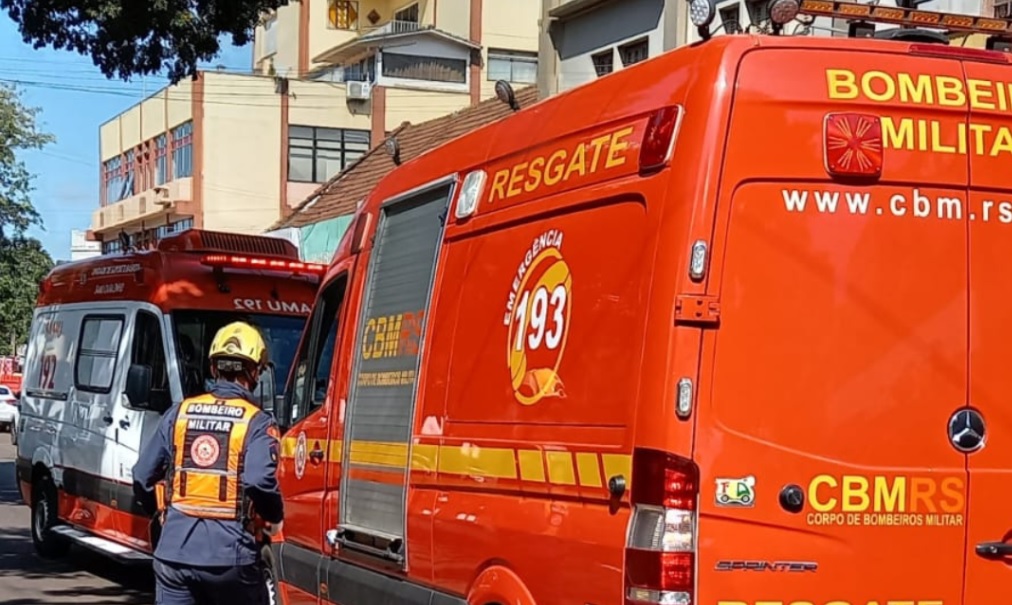 Capa Dois operários ficam feridos em acidente em obra no centro de Carazinho