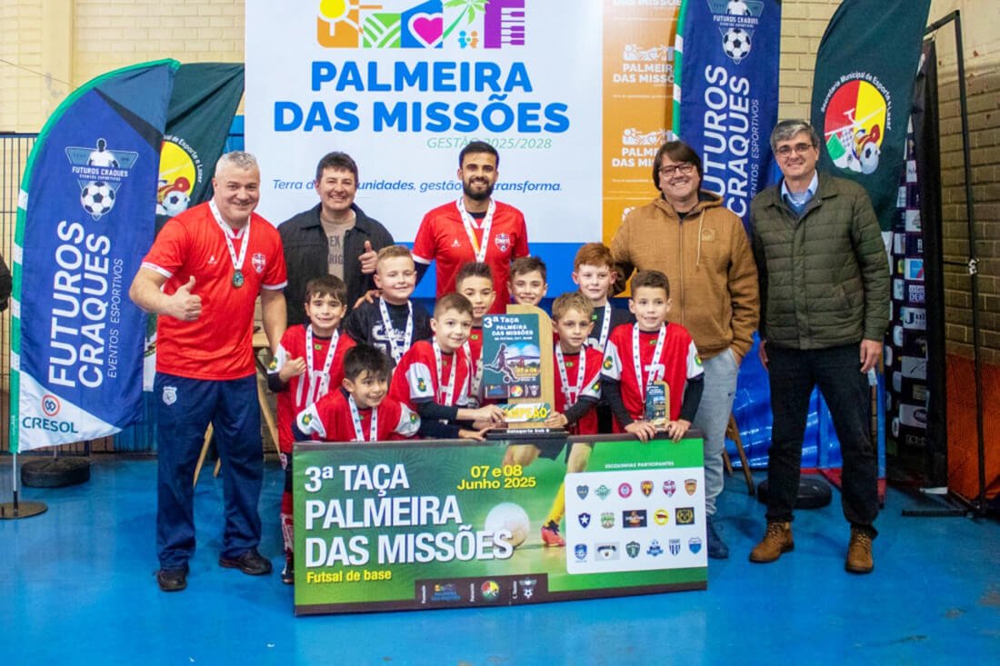 Capa Palmeira das Missões realiza 3ª edição da Taça de Futsal de Base