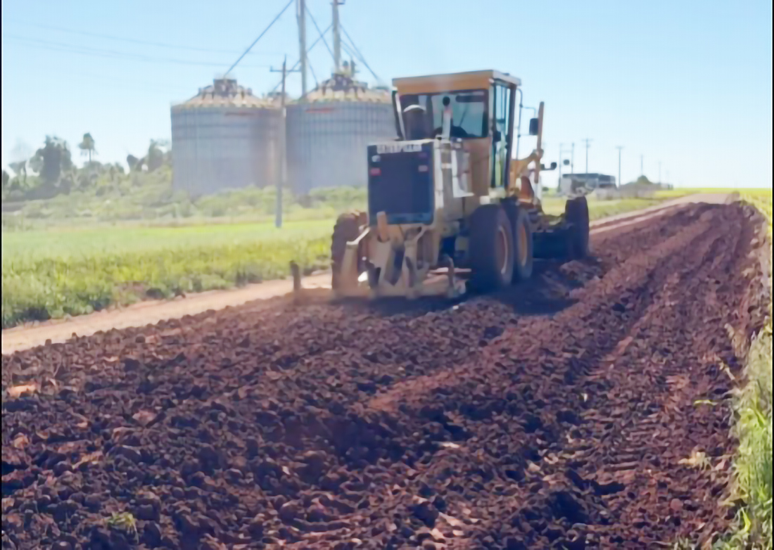 Capa Começam as obras do acesso asfáltico em Sede Nova
