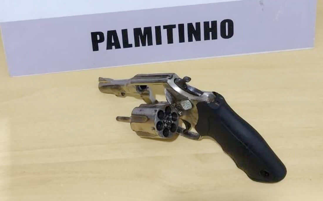 Capa Homem é preso por porte ilegal de arma de fogo em Palmitinho