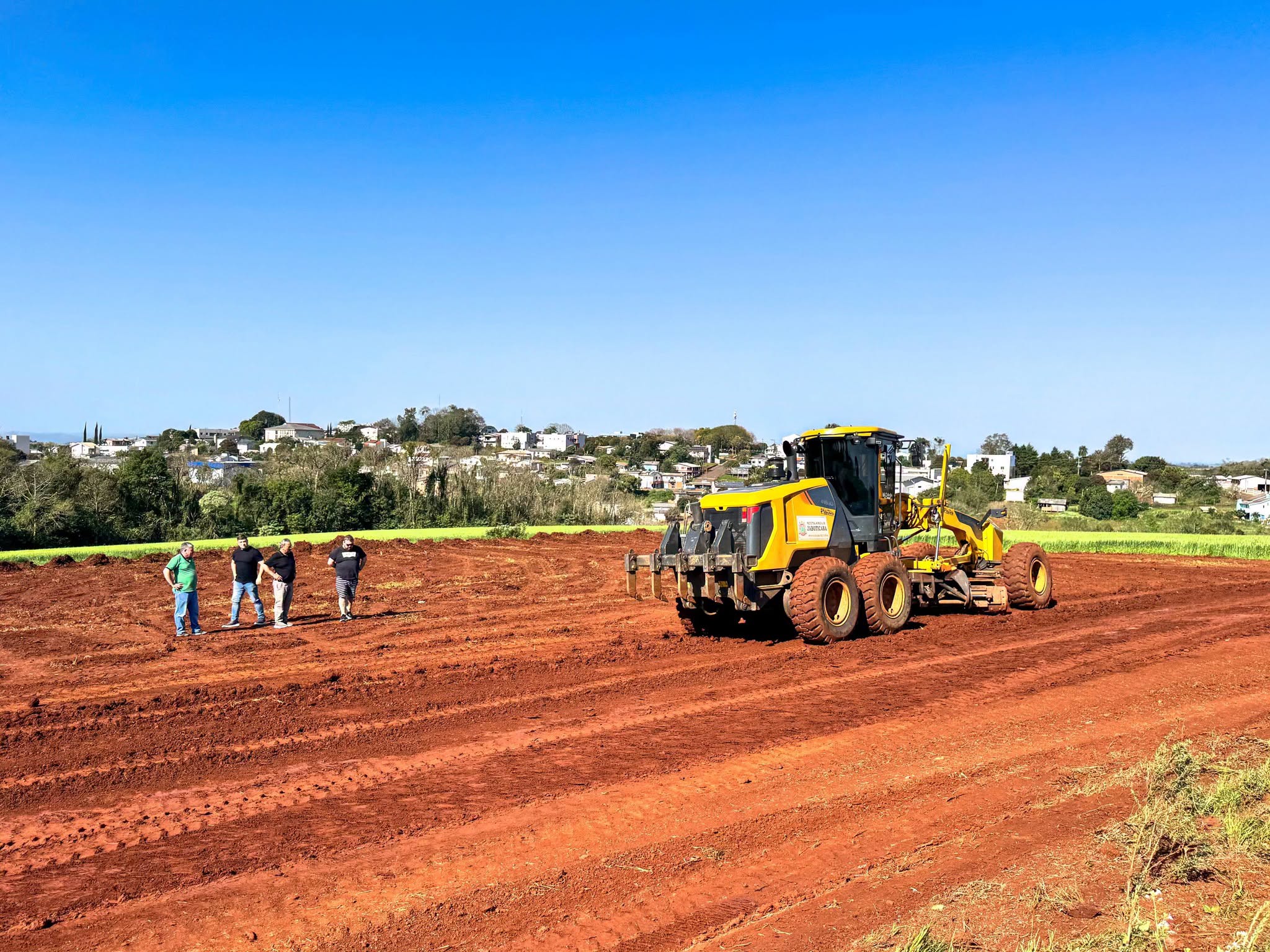 Capa Jaboticaba inicia preparação do terreno para construção do Lar dos Idosos