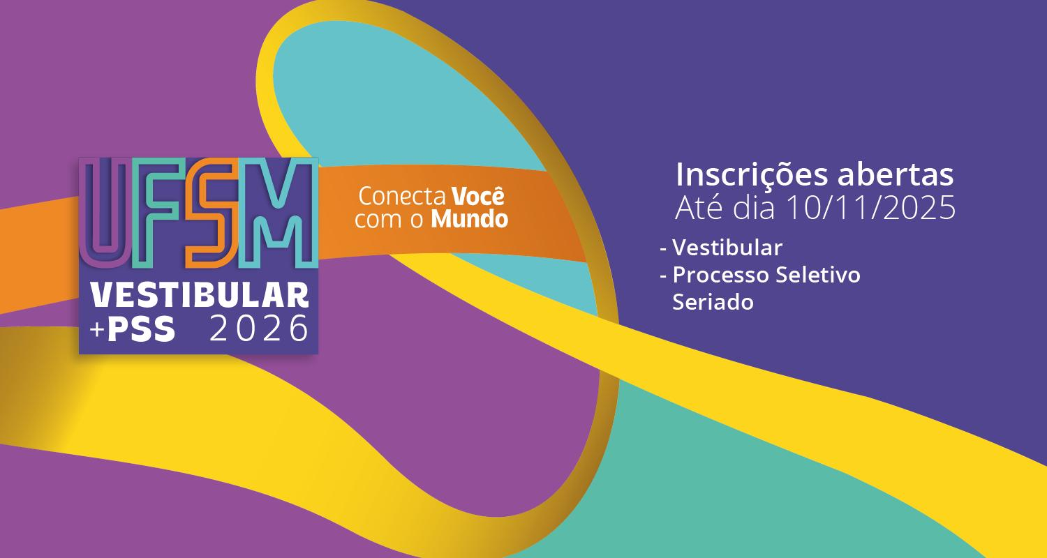 Capa Inscrições para vestibular e PSS da UFSM terminam em 10 de novembro
