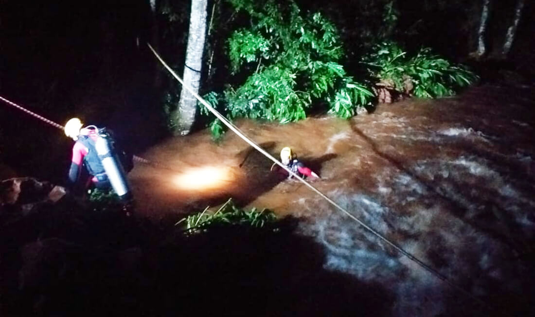 Capa Localizado corpo de mulher que havia caído em um rio em Vista Gaúcha