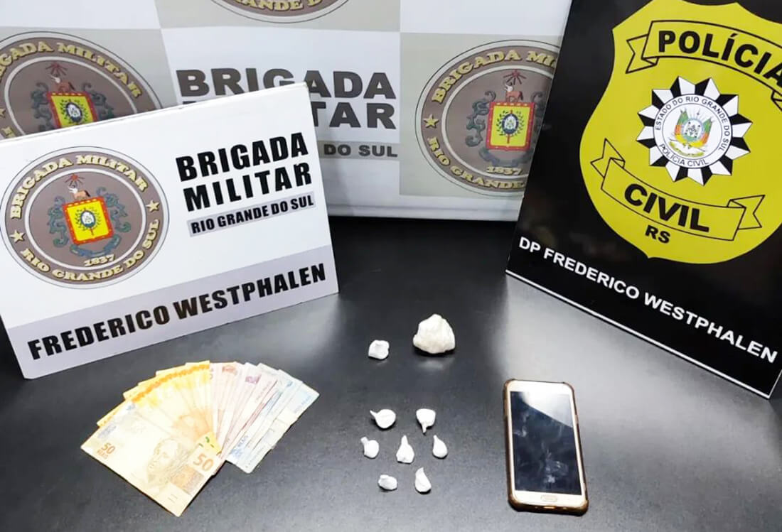 Capa Brigada Militar prende homem por tráfico de drogas em Frederico Westphalen