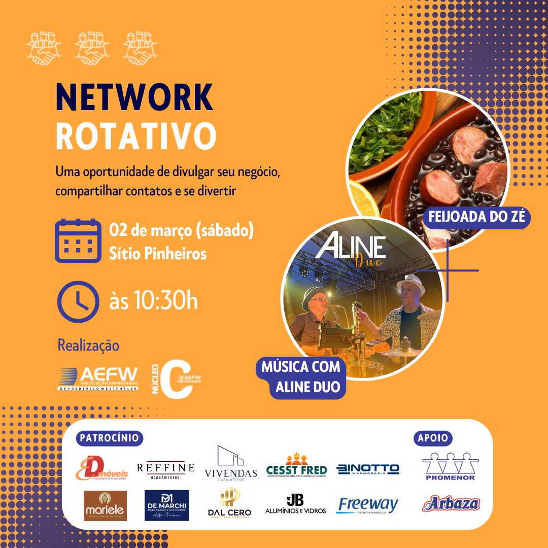 Capa  Núcleo C da AEFW promove Network Rotativo