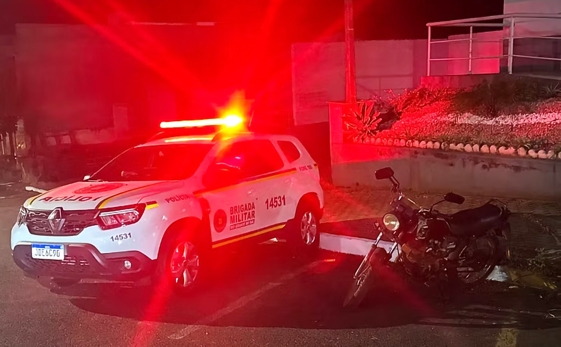 Capa Brigada Militar prende suspeito de furto de motocicleta em Tenente Portela