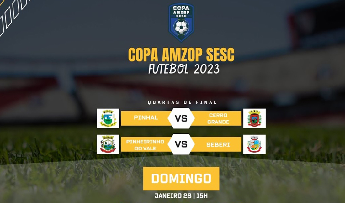 Capa Quartas de final da Copa Sesc Amzop ocorre neste domingo