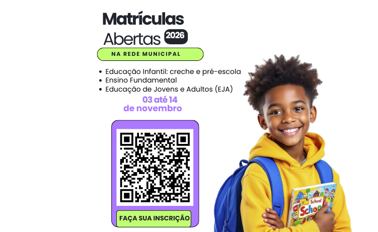 Capa Rede Municipal de Ensino de Palmeira das Missões abre inscrições para matrículas de 2026