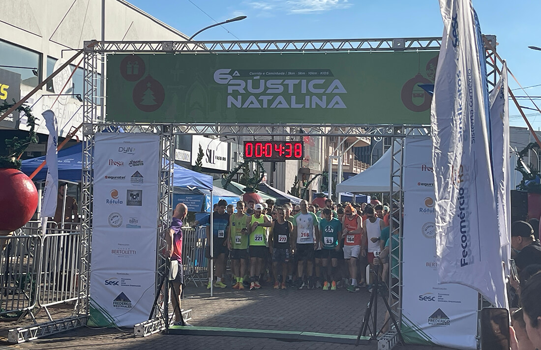 Capa 6ª Rústica Natalina reúne centenas de atletas em Frederico Westphalen