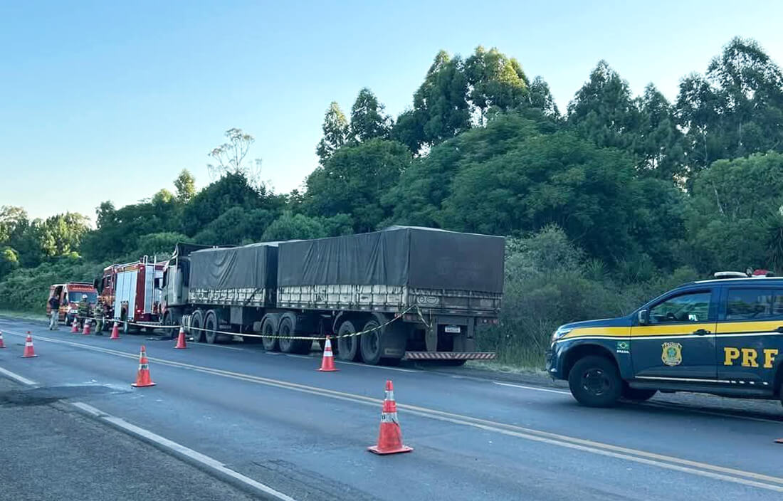 Capa Motorista morre em acidente ao realizar manutenção em carreta em Cruz Alta