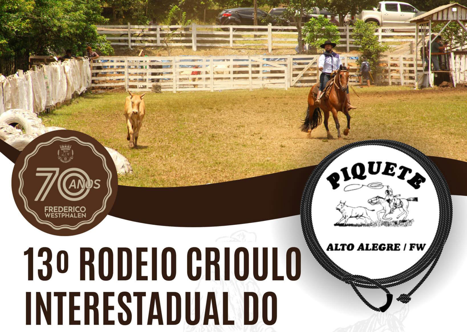 Capa  Piquete Alto Alegre promove o 13º Rodeio Crioulo Interestadual neste final de Semana 