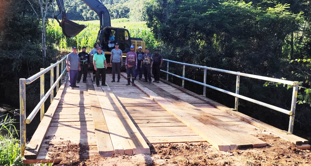 Capa Ponte intermunicipal entre Derrubadas e Tenente Portela é reconstruída