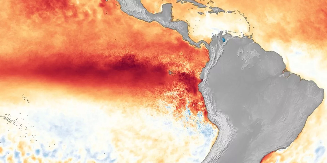 Capa Aquecimento do Oceano Pacífico confirma formação do super El Niño