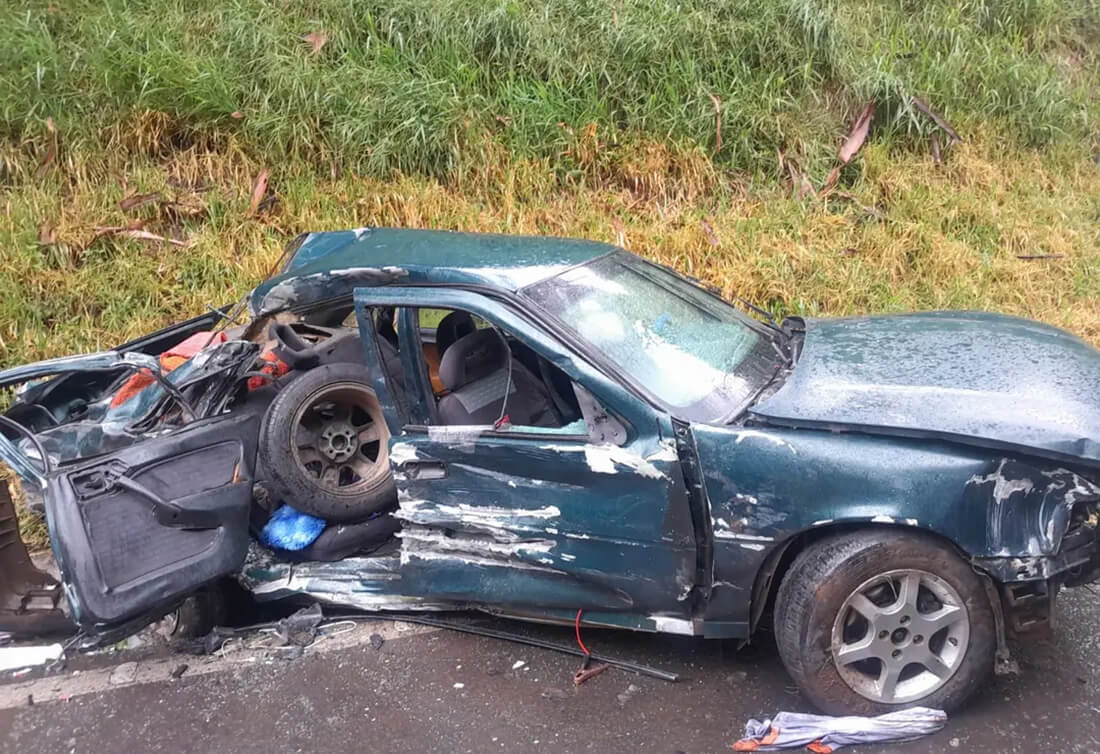 Capa Colisão entre carro e carreta causa morte de bebê de três meses no Oeste de SC