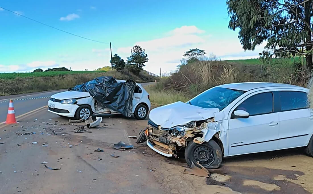 Capa Colisão entre dois veículos deixa um morto e um ferido na RS-467 em Tapejara