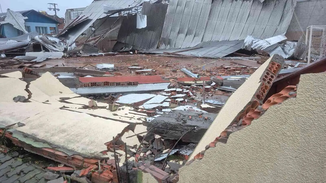 Capa Temporal provoca estragos em ao menos 10 municípios do Rio Grande do Sul