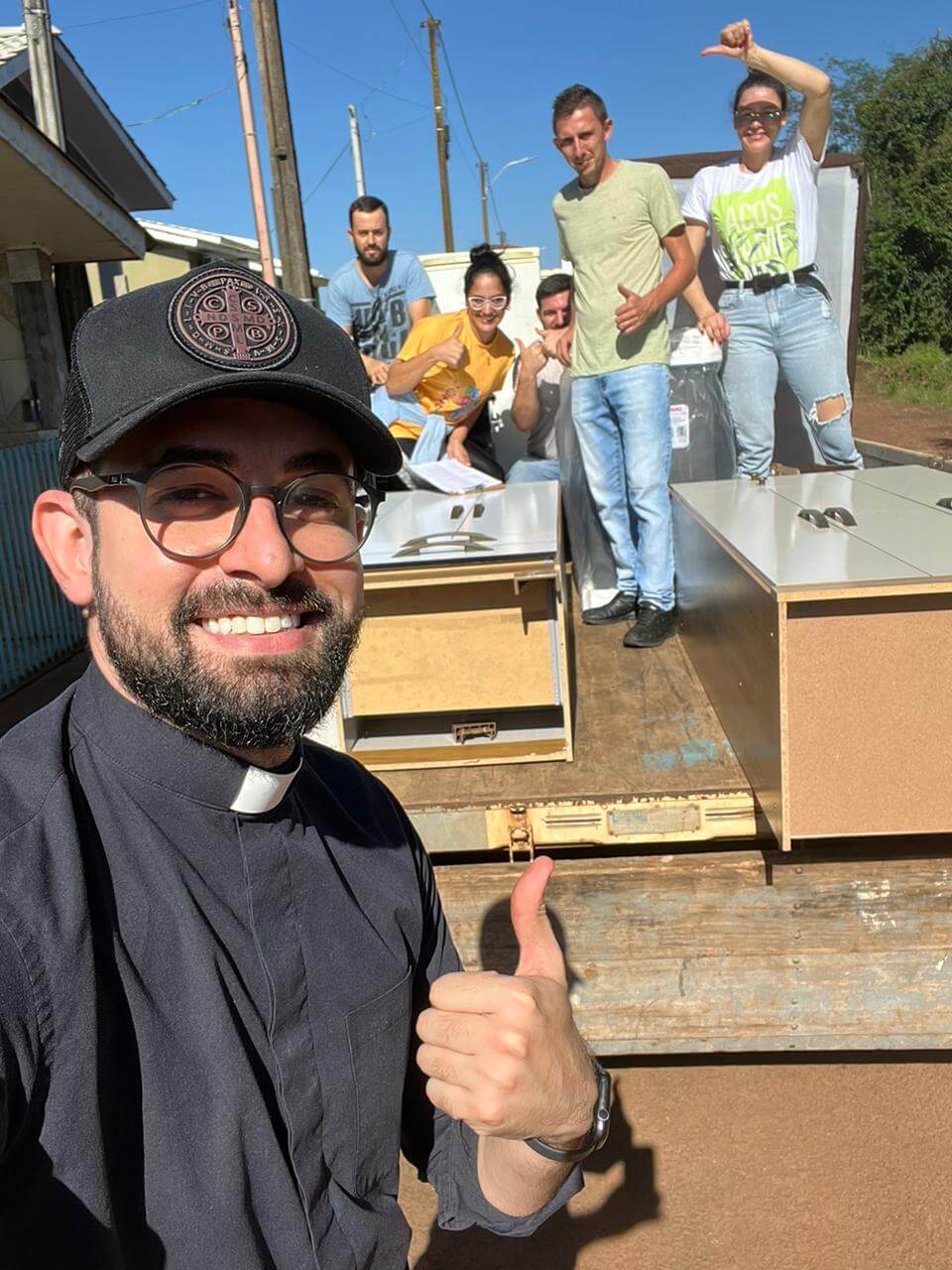 Capa Campanha liderada pelo Padre Lucas Folego arrecada cerca de R$ 200 mil para vítimas das enchentes em Pinhal