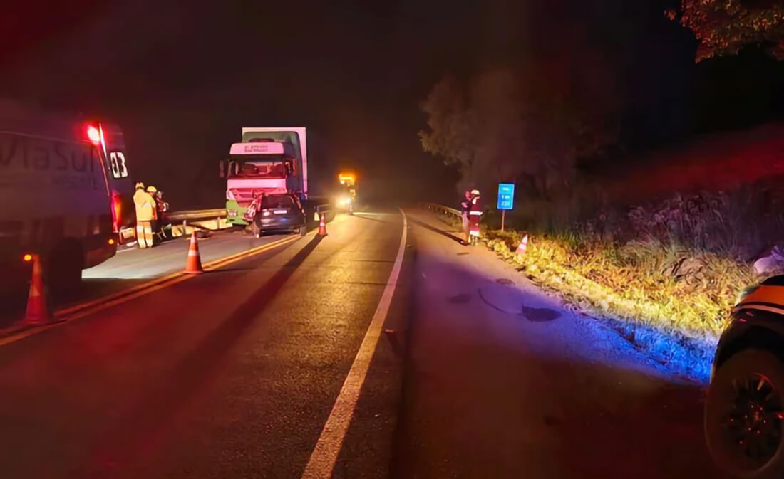 Capa Colisão frontal na BR-386 em Soledade deixa dois mortos e três feridos