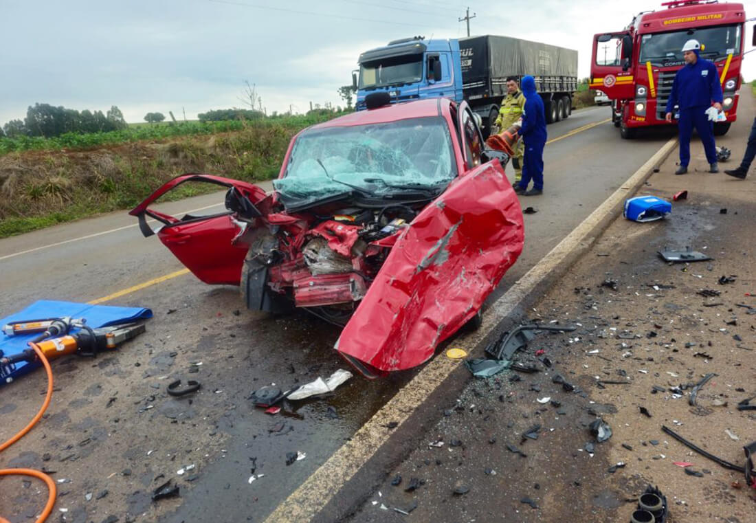 Capa Grave acidente deixa quatro feridos entre Soledade e Espumoso