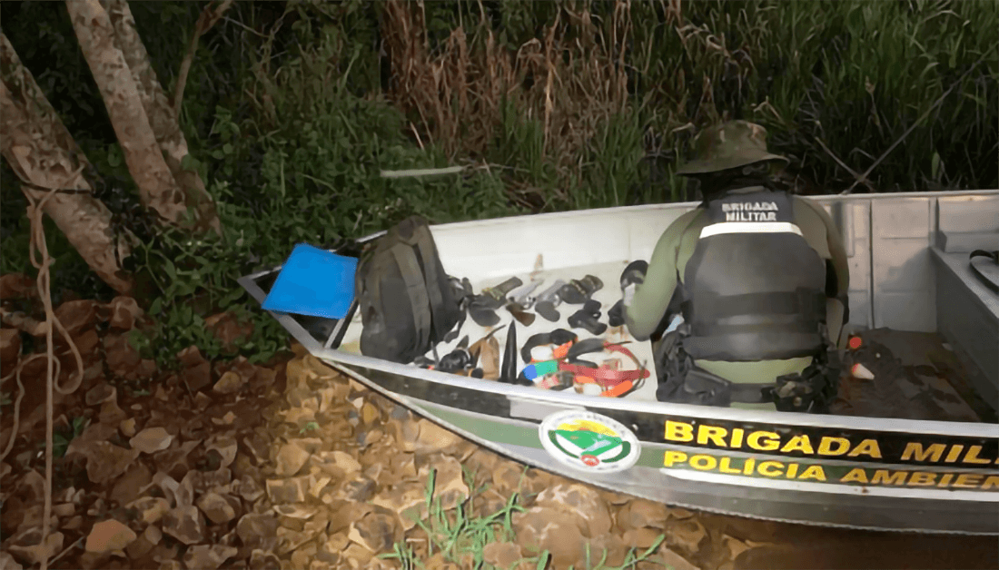 Capa Brigada Militar prende quatro homens por porte ilegal de armas em Palmeira das Missões