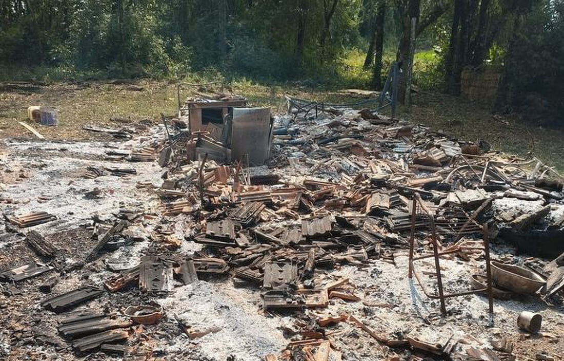 Capa Idoso morre carbonizado em incêndio no interior de Tenente Portela