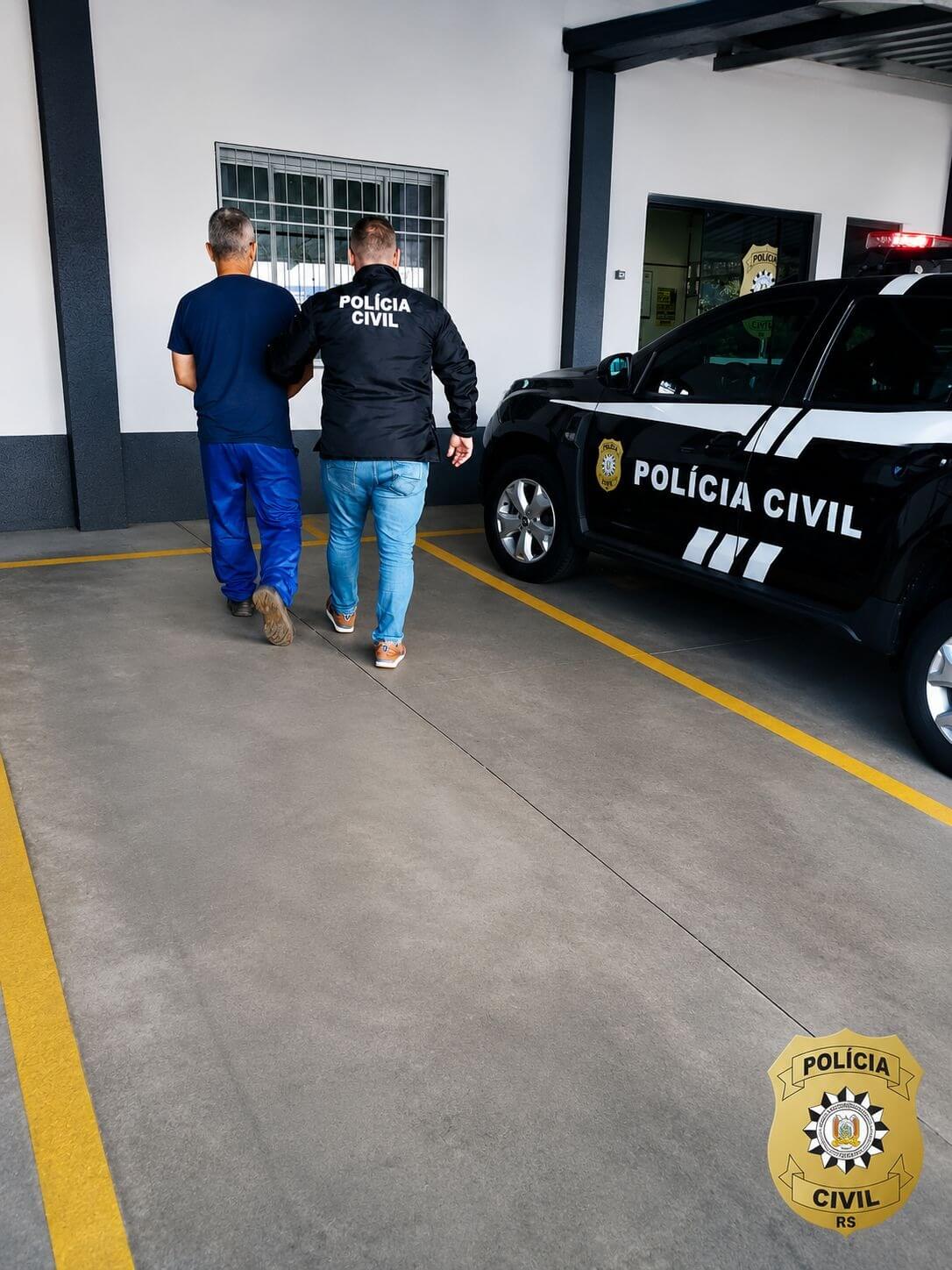 Capa  Polícia Civil prende condenado a mais de 37 anos de reclusão por crimes sexuais em Frederico Westphalen