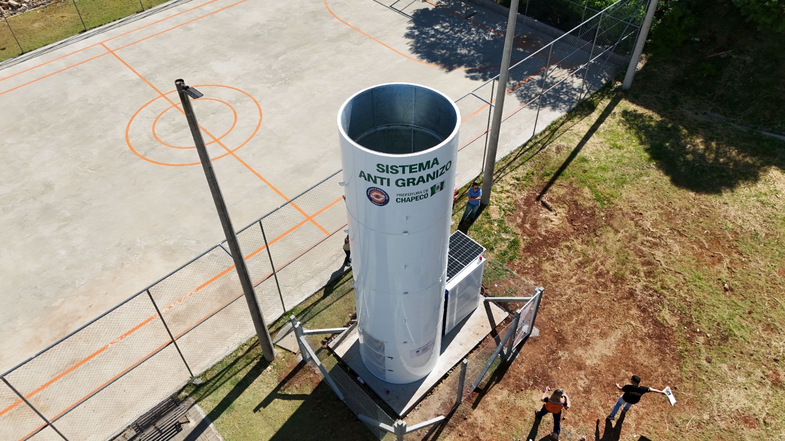 Capa Chapecó estuda a instalação de um quarto sistema antigranizo