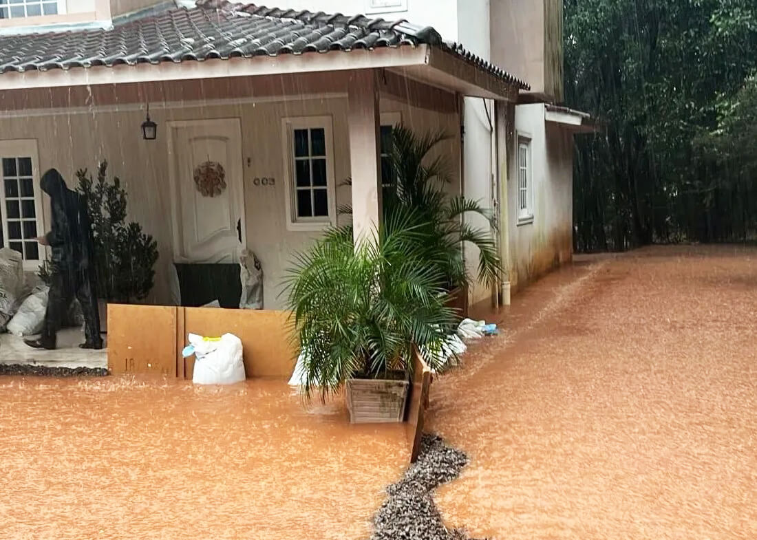 Capa Grande volume de chuva causa transtornos e danos em Ronda Alta