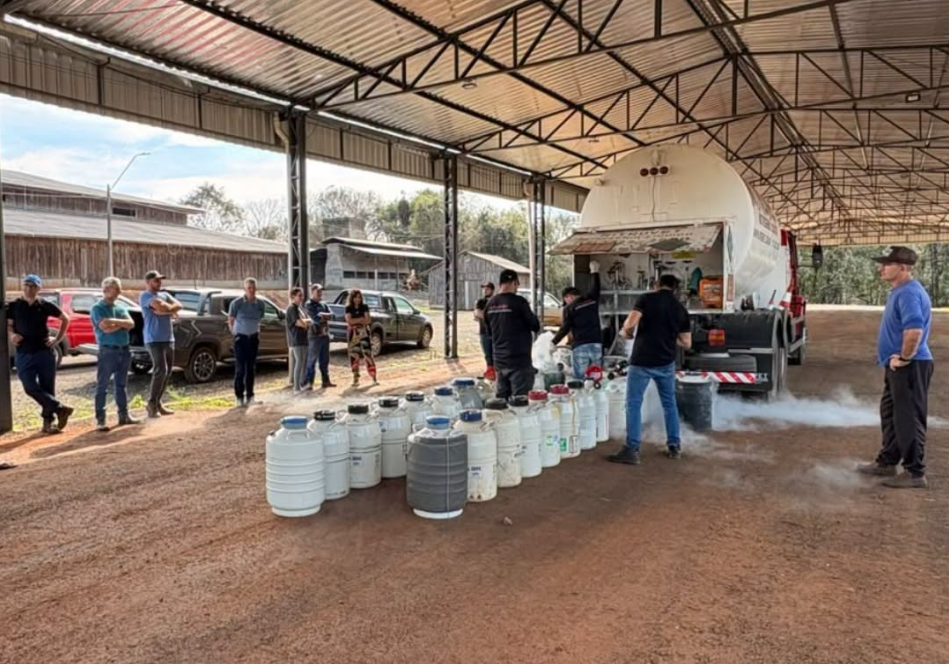 Capa Guatambu realiza nova etapa de recarga e entrega gratuita de nitrogênio líquido aos produtores rurais