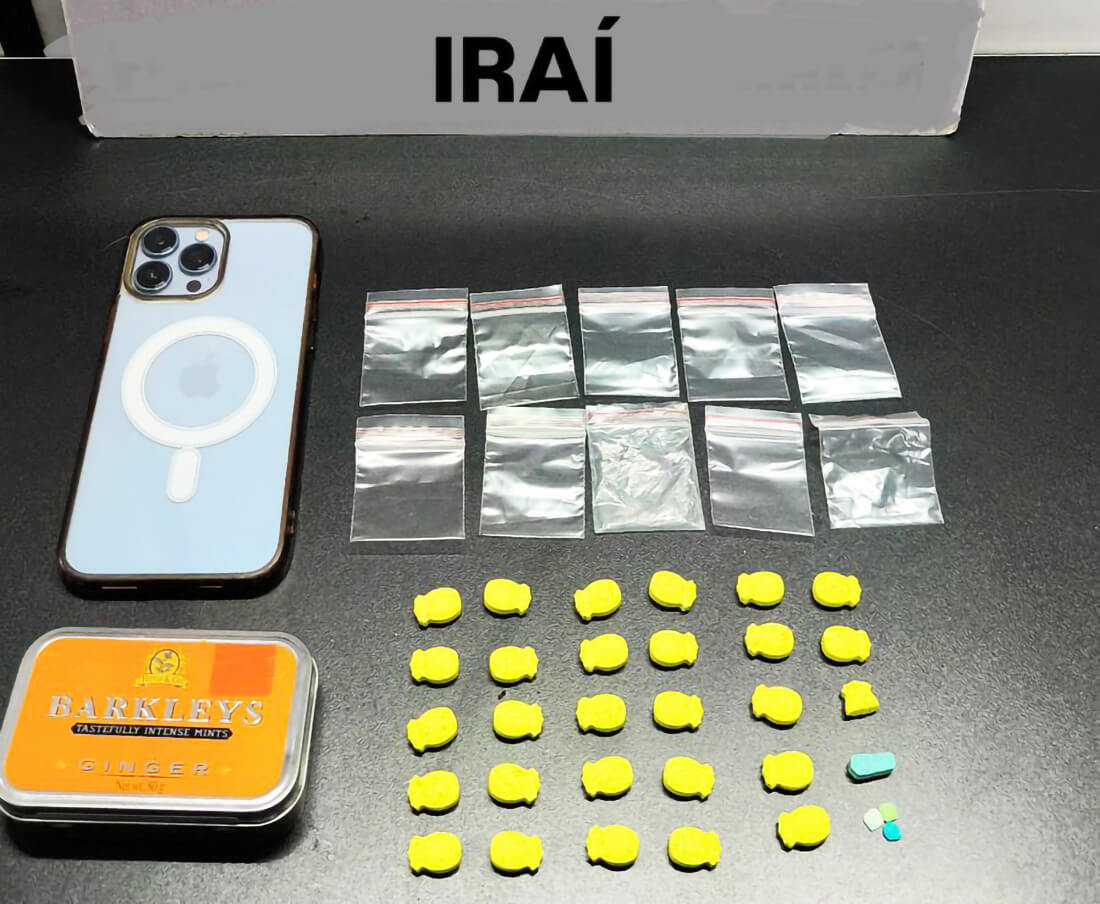 Capa Brigada Militar de Iraí prende homem com 29 comprimidos de ecstasy