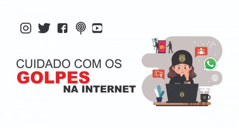 Capa Polícia Civil alerta sobre golpes praticados na internet