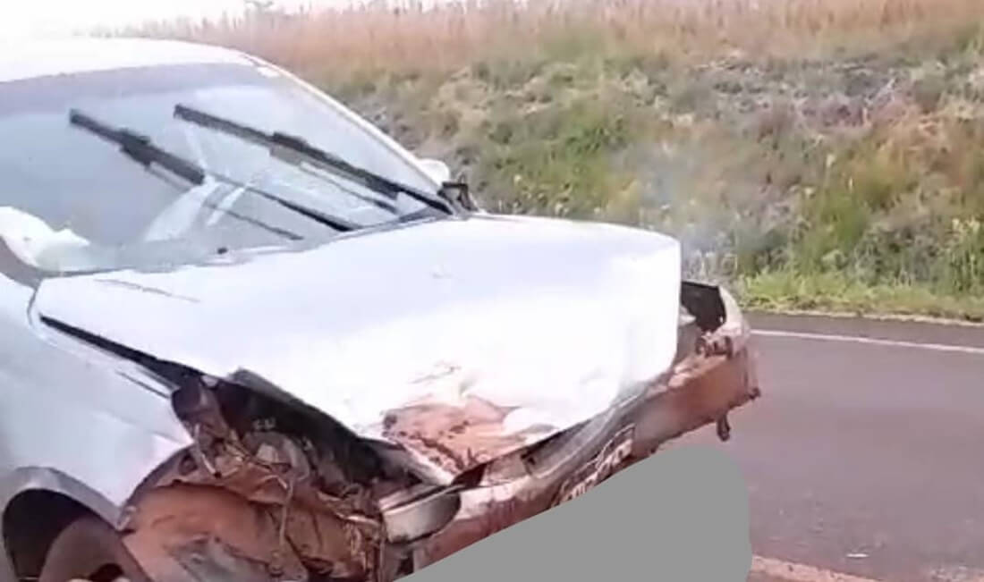Capa Grave acidente foi registrado neste domingo em Coronel Bicaco