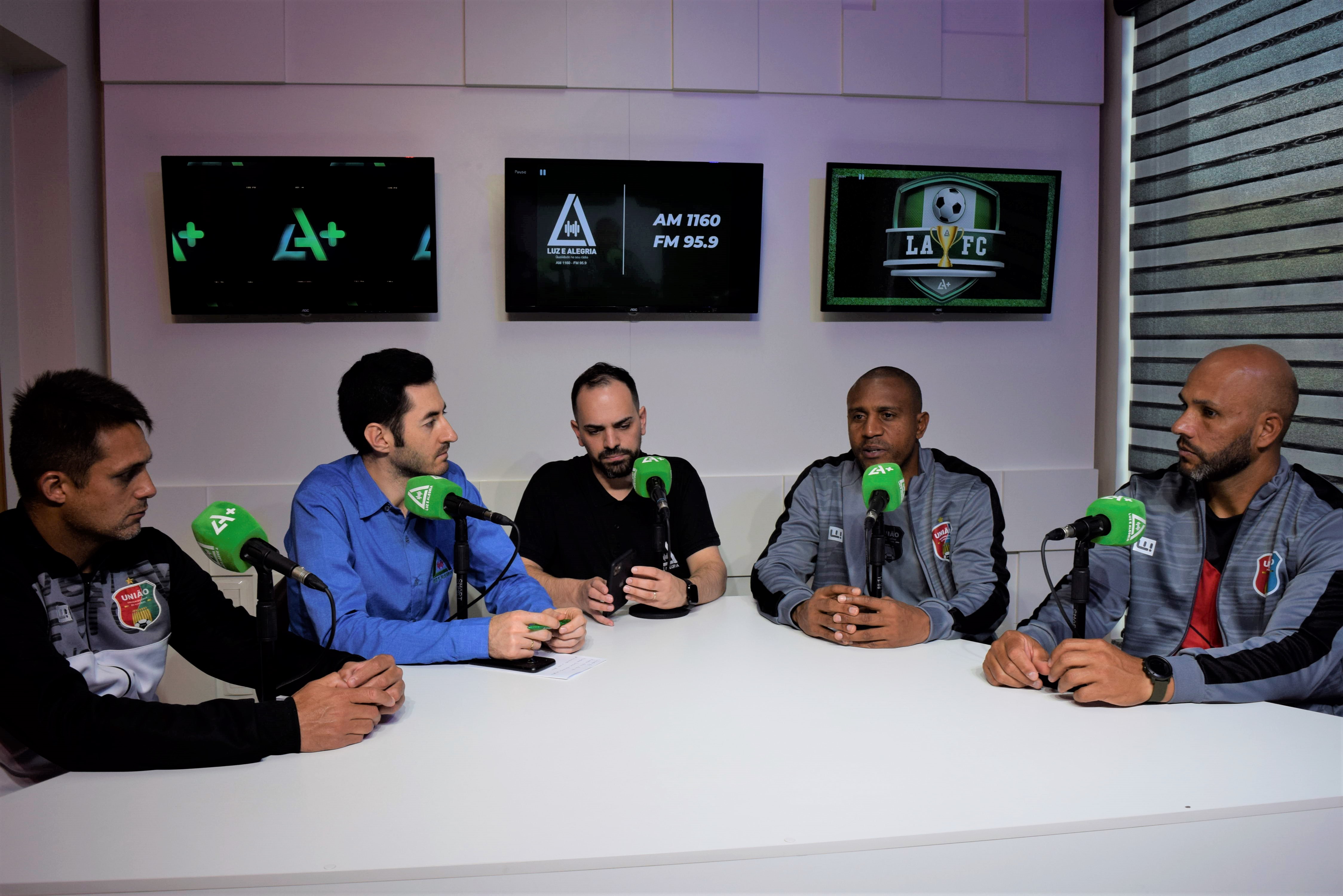 Capa Comissão técnica do União Frederiquense concede entrevista ao LAFC