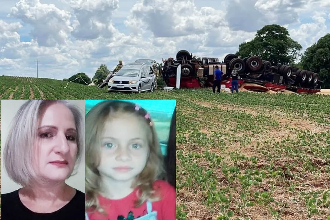 Capa Identificadas mãe e filha mortas em acidente entre Ijuí e Santo Augusto