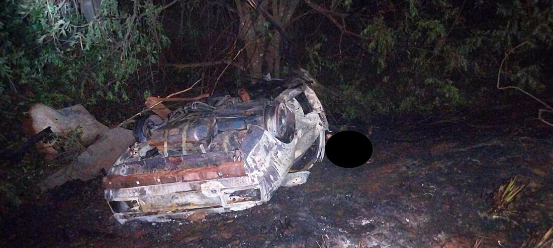 Capa Corpo é encontrado carbonizado em veículo incendiado entre Barra Funda e Novo Barreiro