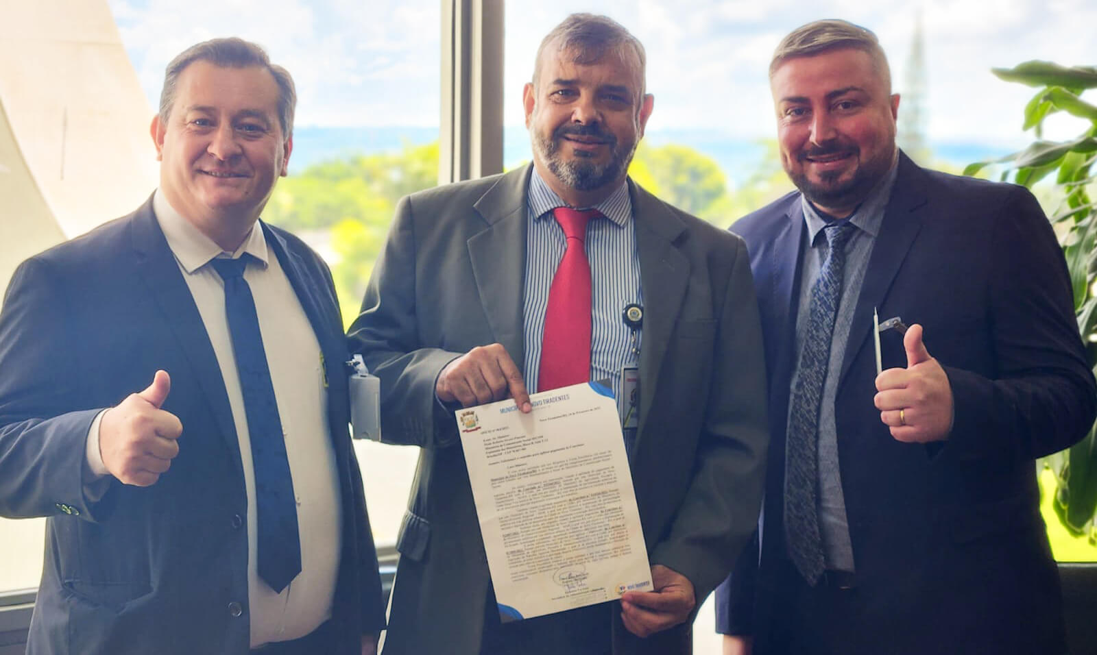 Capa Prefeito de Novo Tiradentes cumpre agenda em Brasília em busca de recursos para o Município