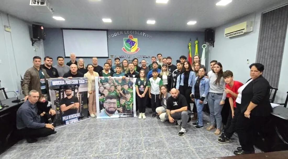 Capa Câmara de Tenente Portela aprova homenagem ao treinador Tiago Rodrigues com nome de ginásio
