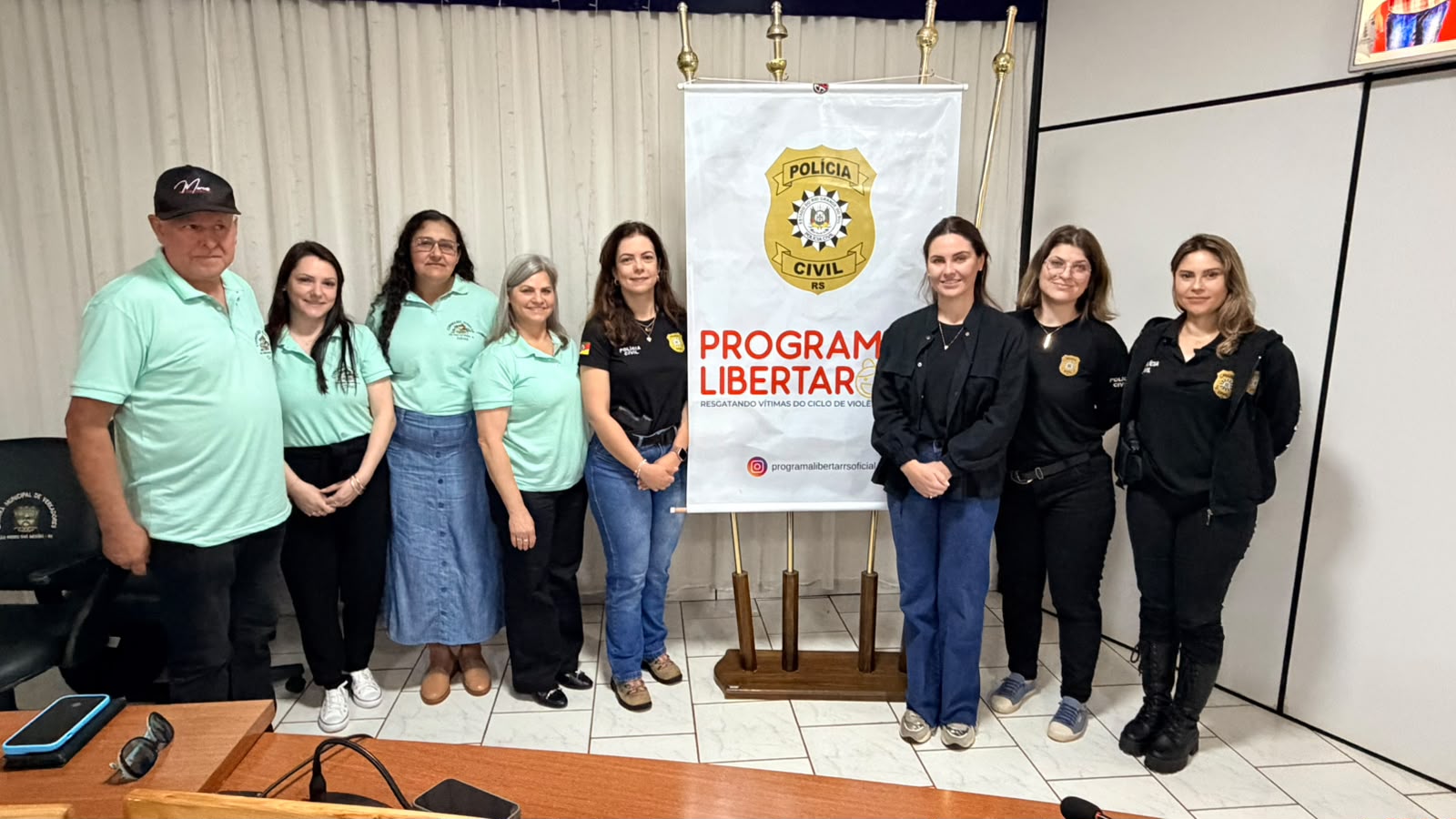 Capa Polícia Civil apresenta Programa Libertar à rede de proteção de São Pedro das Missões