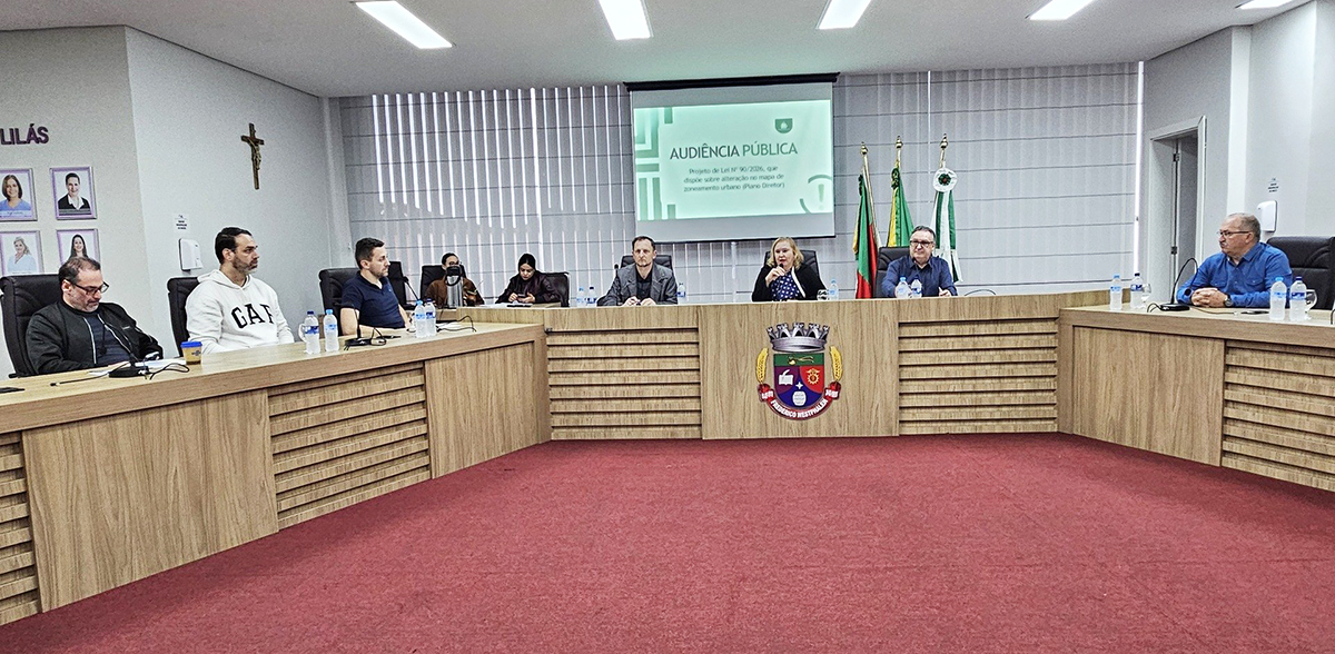 Capa Audiência pública debate alterações no Plano Diretor de Frederico Westphalen