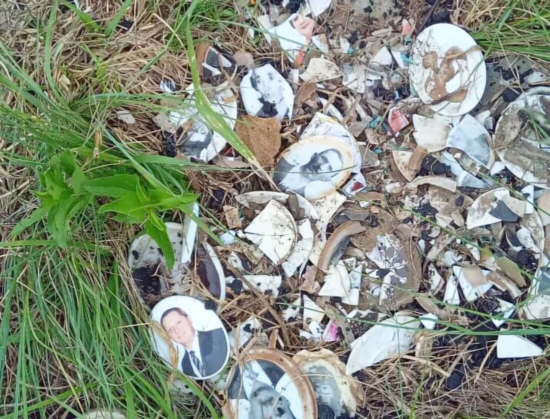 Capa Materiais furtados em cemitérios de Ronda Alta são encontrados à margem de rodovia