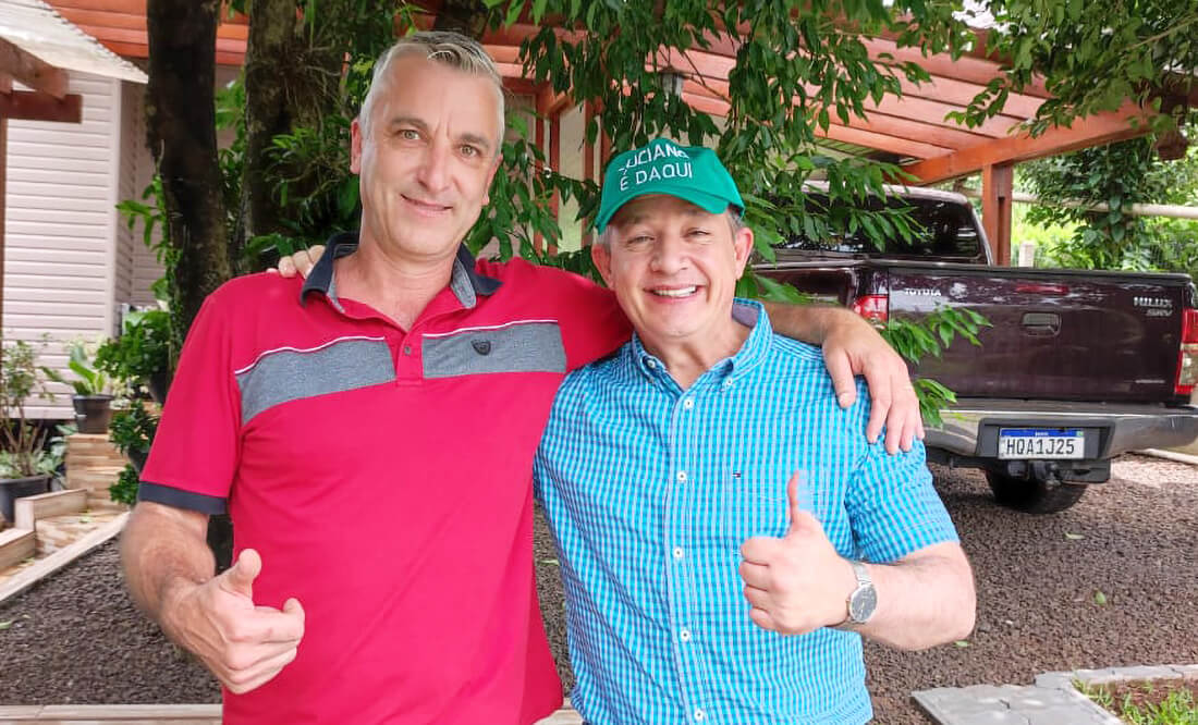 Capa Presidente do Legislativo de Novo Tiradentes recebe o deputado federal Luciano Azevedo
