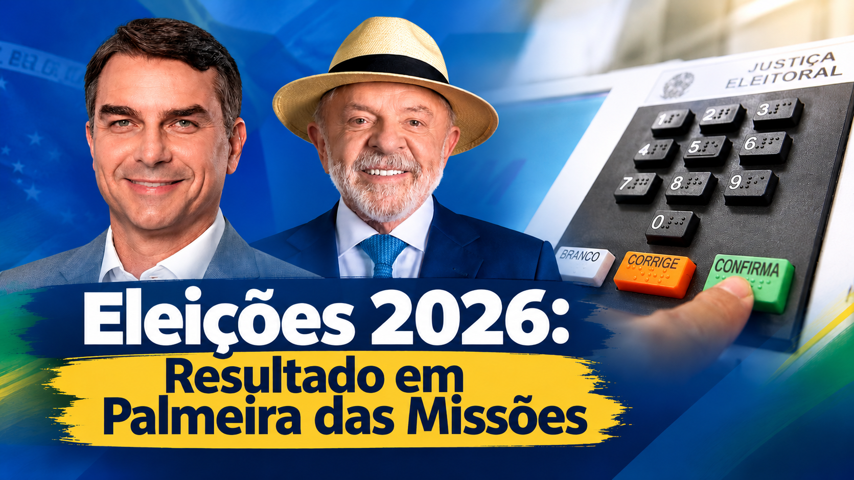 Capa Flávio Bolsonaro vence a disputa presidencial no segundo turno em Palmeira das Missões