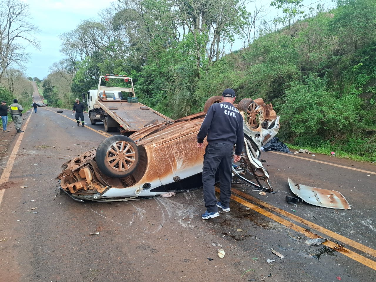 Capa Jovem de 20 anos morre e seis ficam feridos em acidente na ERS-514, em Ijuí
