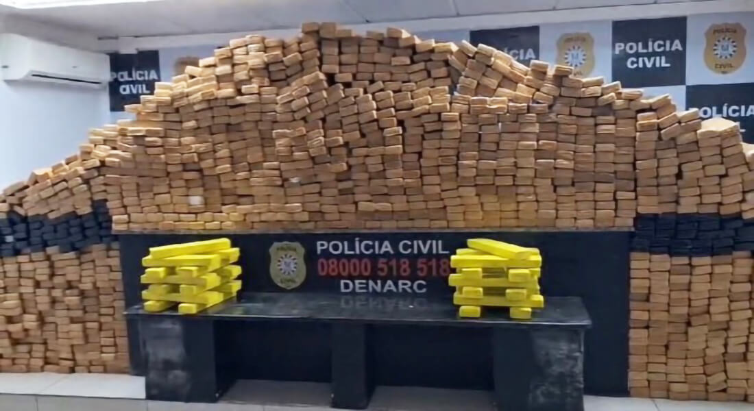 Capa Polícia Civil e Polícia Rodoviária Federal apreendem mais de uma tonelada de maconha no RS