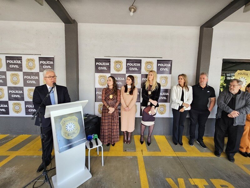 Capa Polícia Civil inaugura DPPA e Sala das Margaridas em Frederico Westphalen